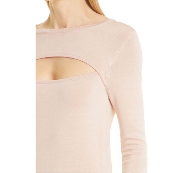 L'Agence Jocelyn Cutout Sweater in Pink (S) - Picture 3 of 12